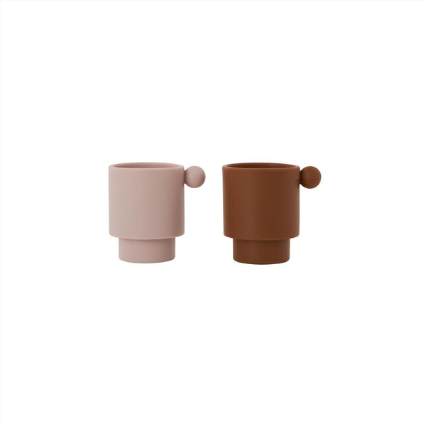 OYOY Living Design - OYOY MINI Tiny Inka Cup - Set of 2 Dining Ware 307 Caramel / Rose