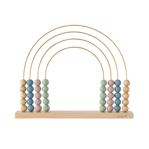 OYOY Living Design - OYOY MINI Abacus Rainbow Wooden Toy 901 Nature