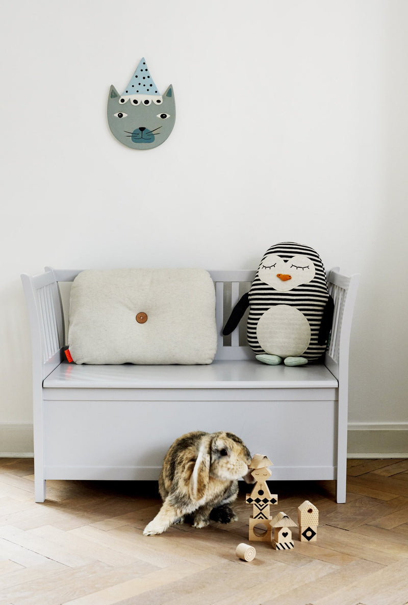 OYOY Living Design - OYOY MINI Penguin Pingo Cushion Soft Toys 101 White / Black