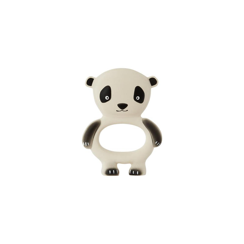 OYOY Living Design - OYOY MINI Panda Baby Teether Rubber Toy 102 Offwhite / Black