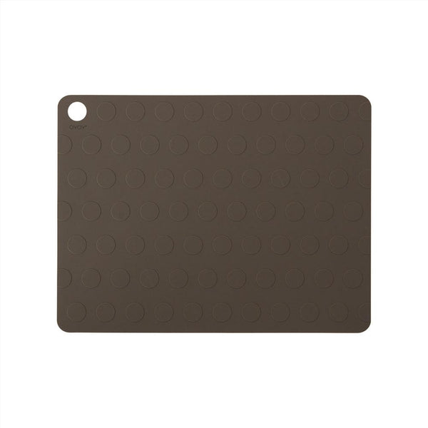 OYOY Living Design - OYOY LIVING Placemat Dotto - 2 Pcs/Pack Placemat 309 Choko