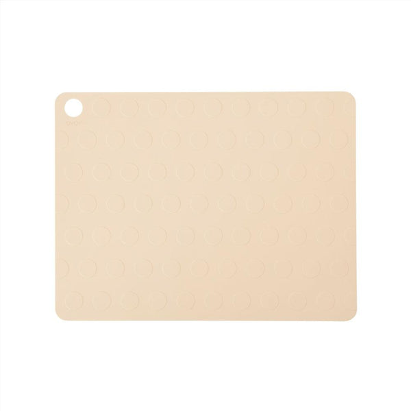 OYOY Living Design - OYOY LIVING Placemat Dotto - 2 Pcs/Pack Placemat 805 Vanilla