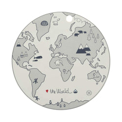 OYOY Living Design - OYOY MINI Placemat World Placemat 102 Offwhite