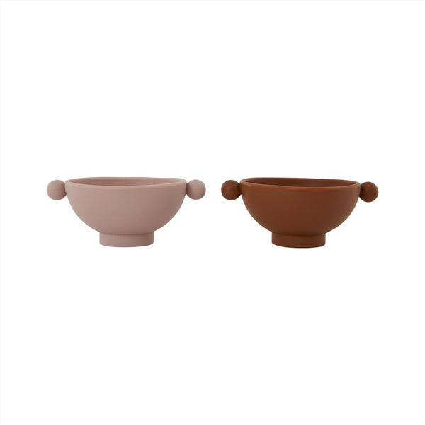 OYOY Living Design - OYOY MINI Tiny Inka Bowl - Set of 2 Dining Ware 307 Caramel / Rose